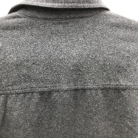 Grizzly Mountain‎ Shirt Mens Large Gray Button Up Flannel Heavyweight Workwear - Picture 7 of 10